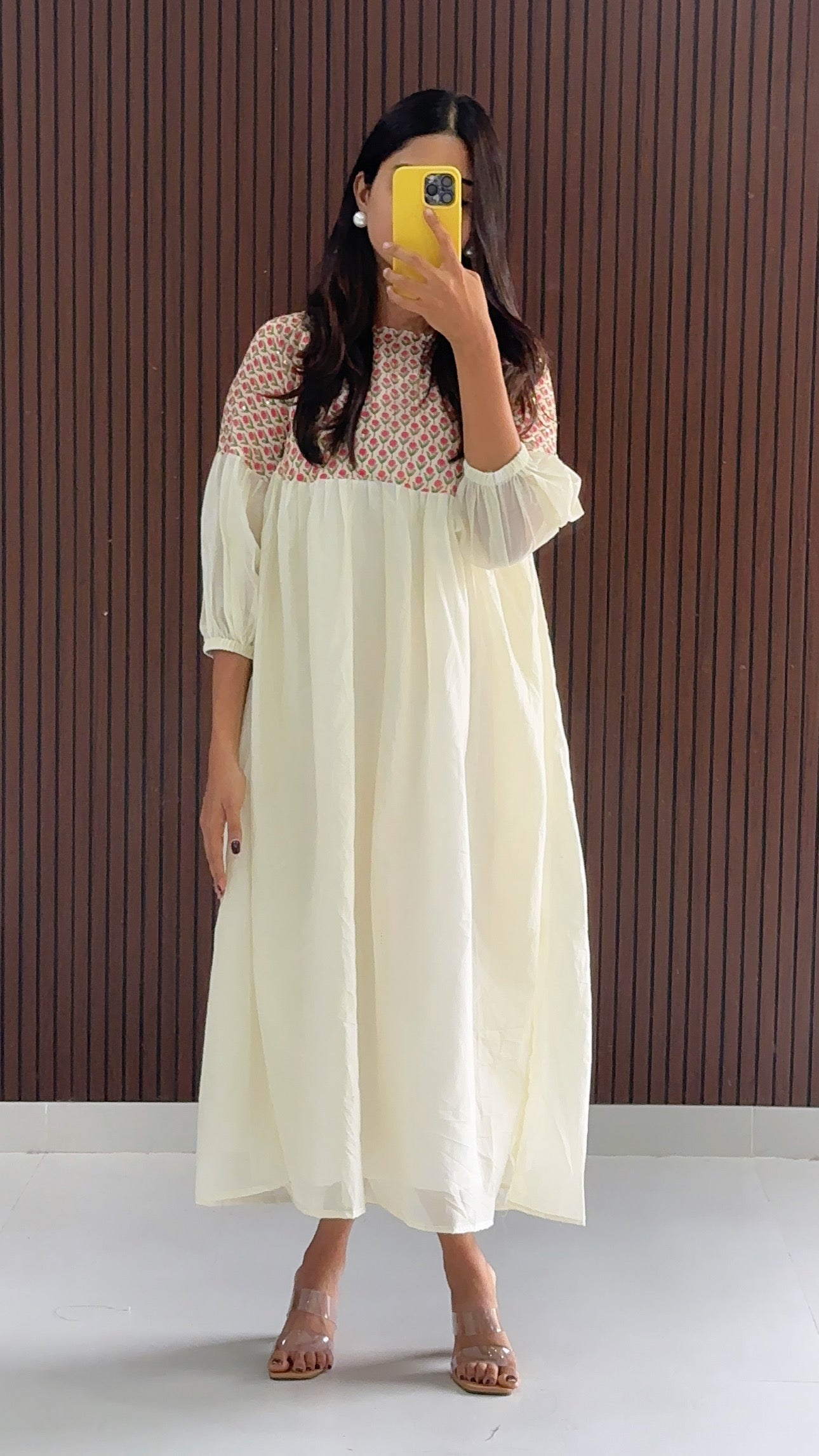 Amira Chanderi kurti Dress:READY TO SHIP
