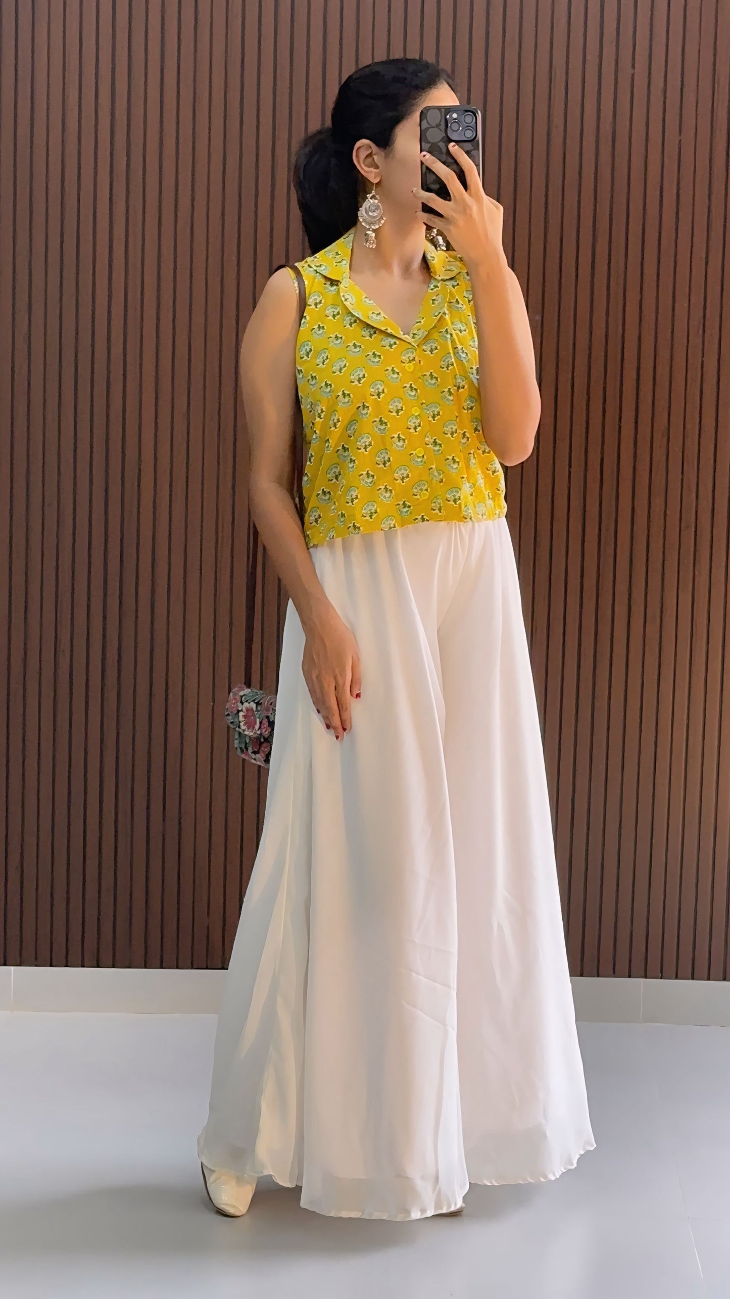Bego Cotton Crop Top and palazzo Combo