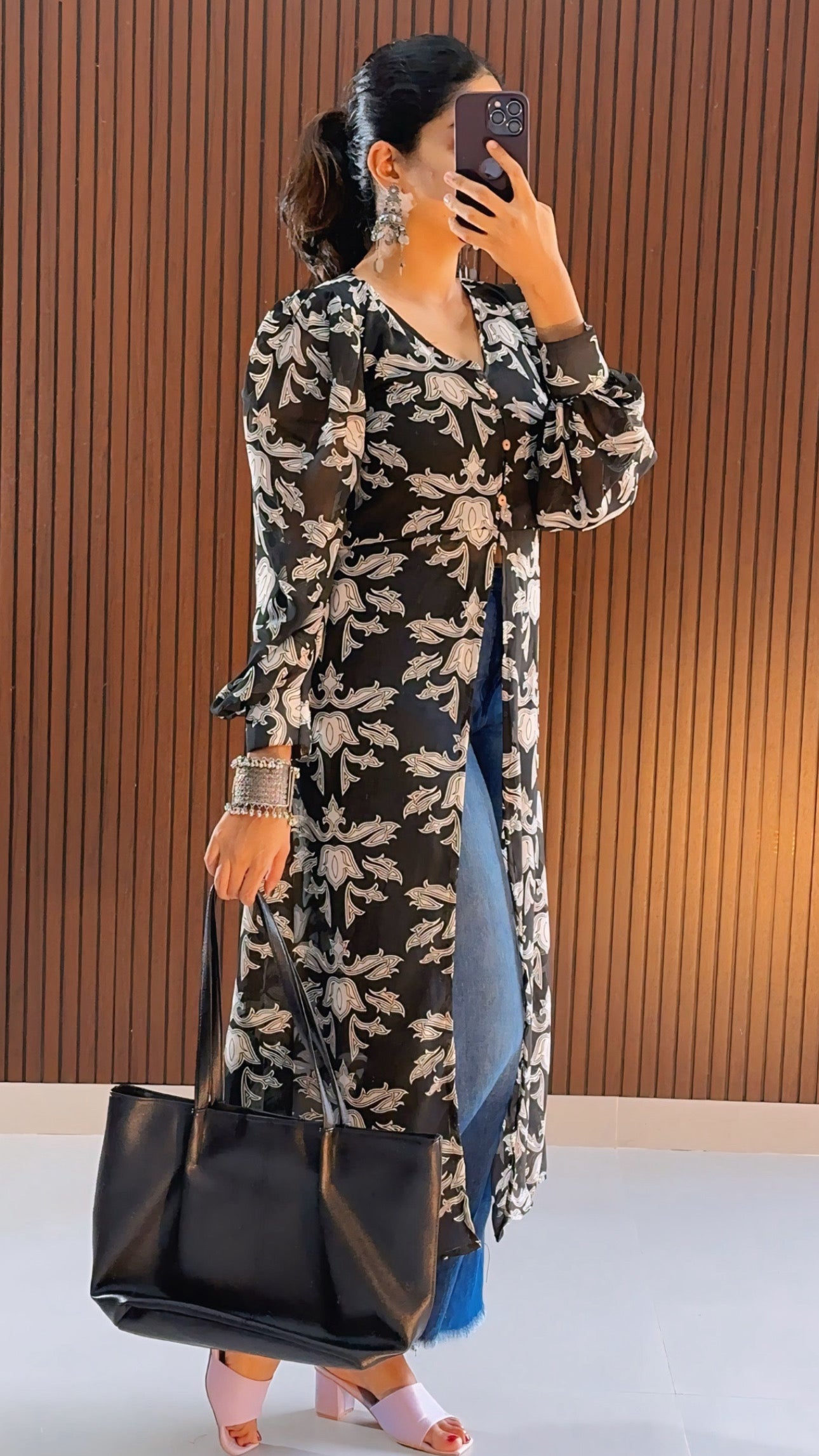 Dharani Georgette Anarkali Kurti