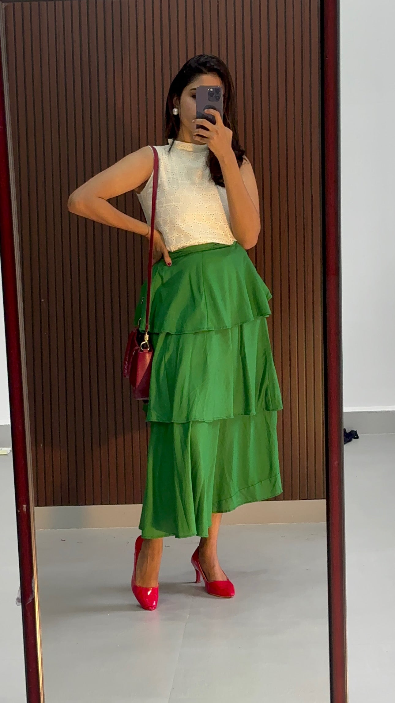 Terry Hakoba Top and Flayer Skirt