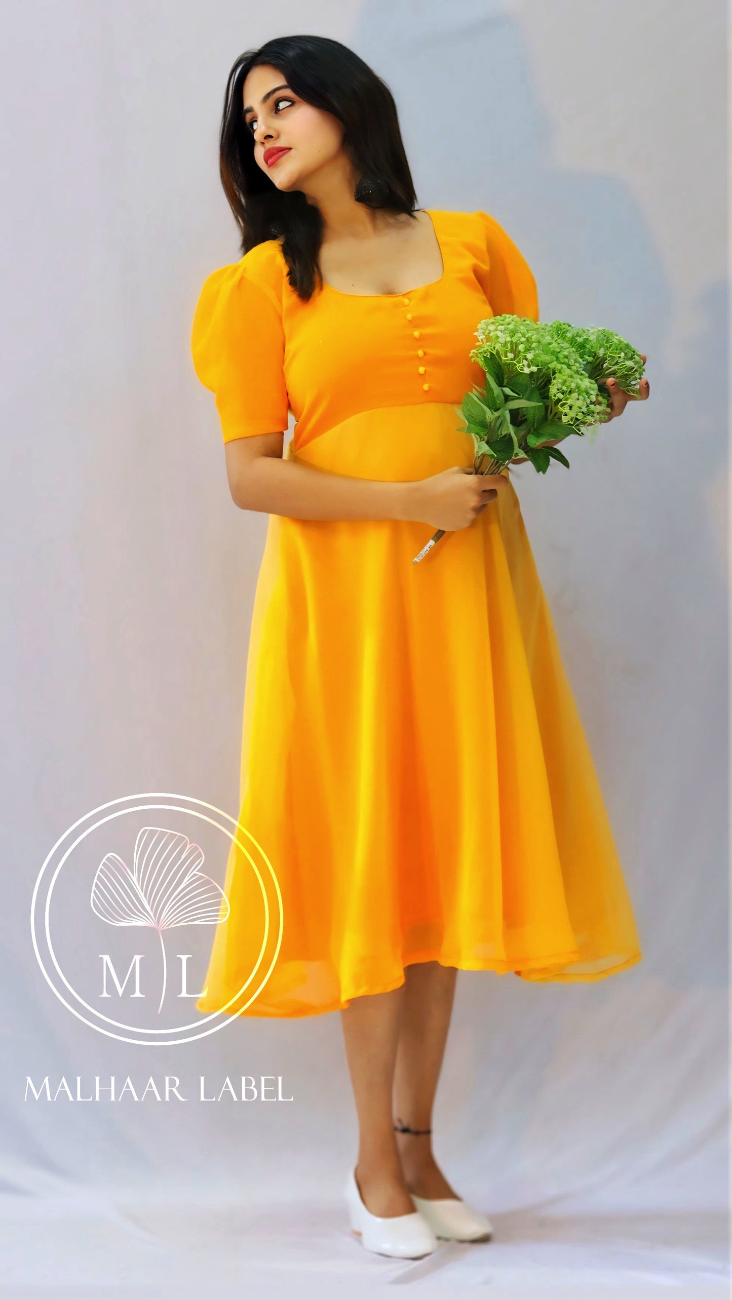 Arina Ombre Georgette Dress