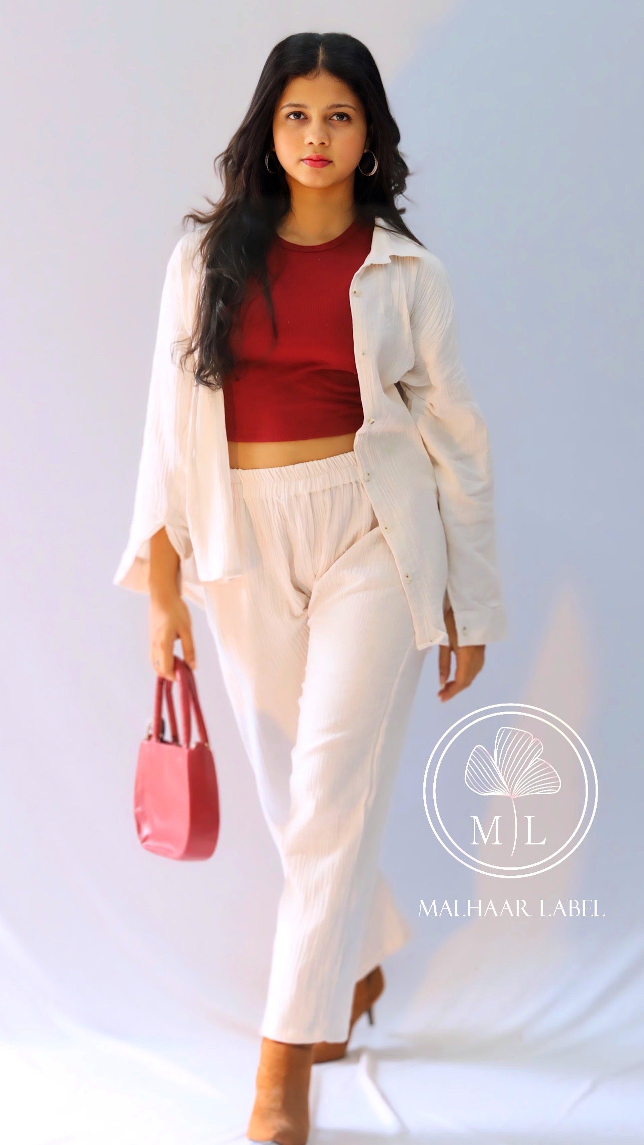 Yardly Cotton CO -ORD set -cream