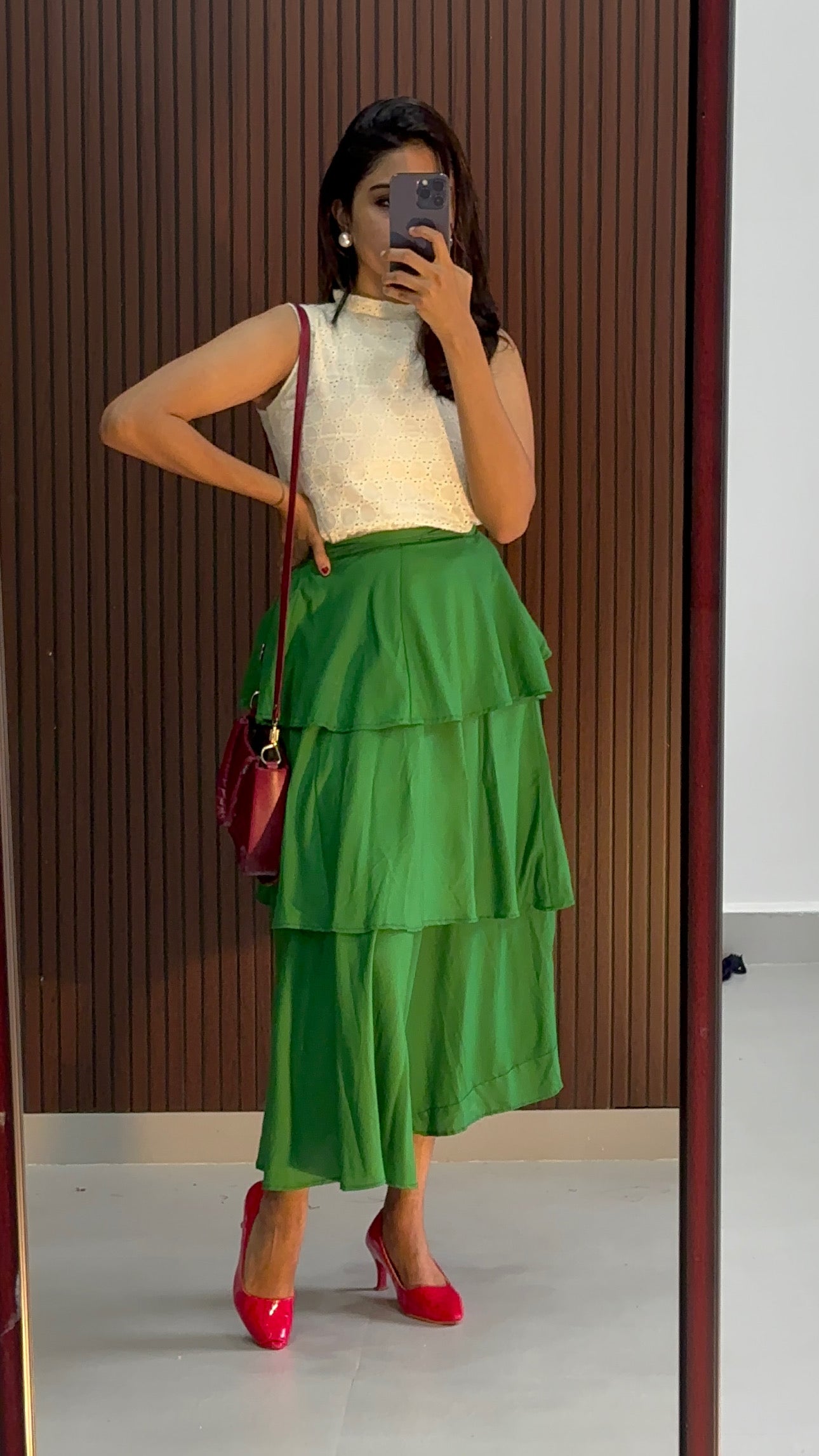 Terry Hakoba Top and Flayer Skirt