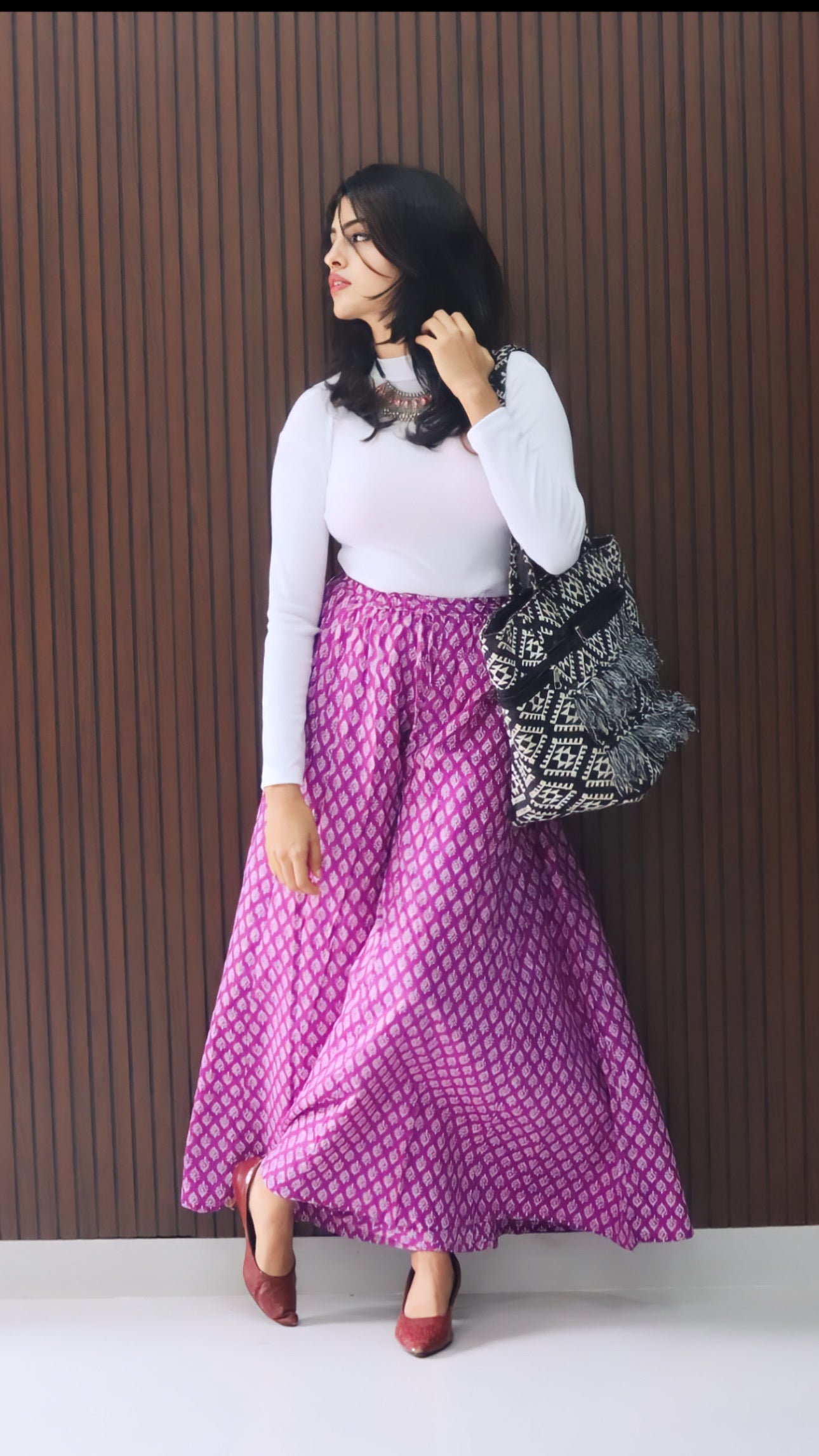 Rosin Palazzo Skirt Combo