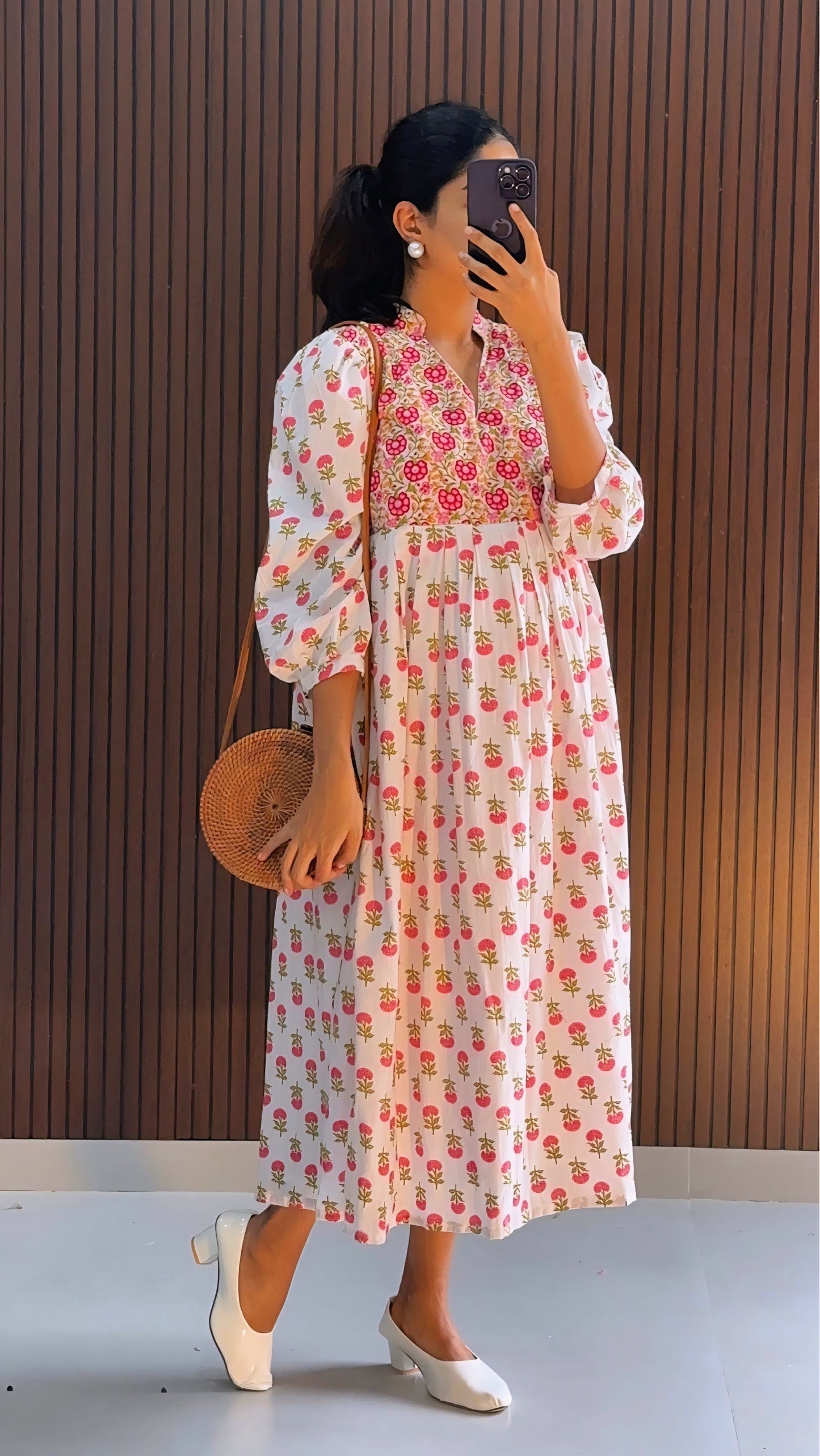 Hazba Jaipur pure Cotton Dress