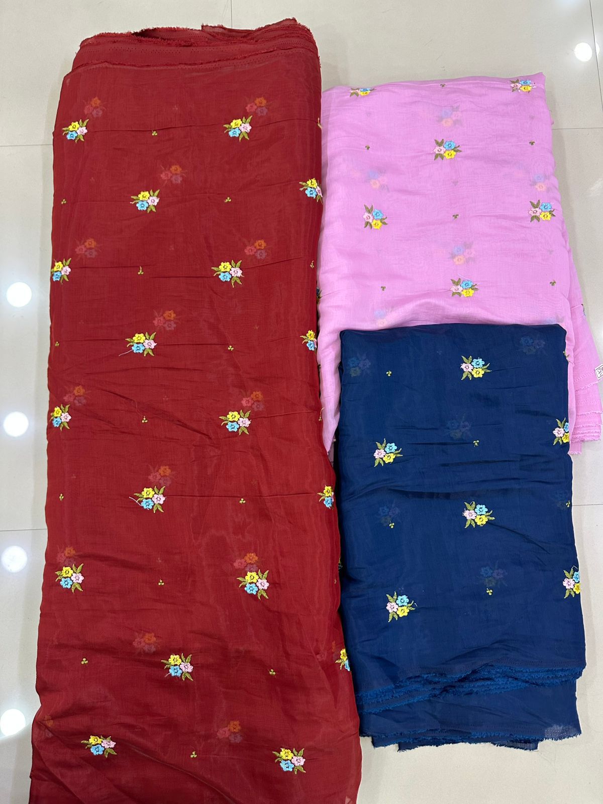 Lasso MUL CHANDERI Embroidery Dress