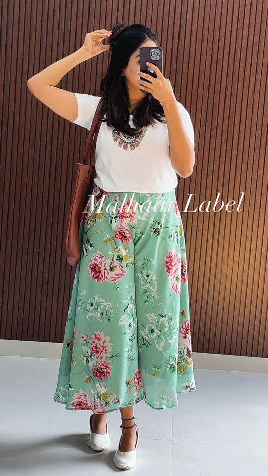Azzado Culottes Skirt   and Top Combo