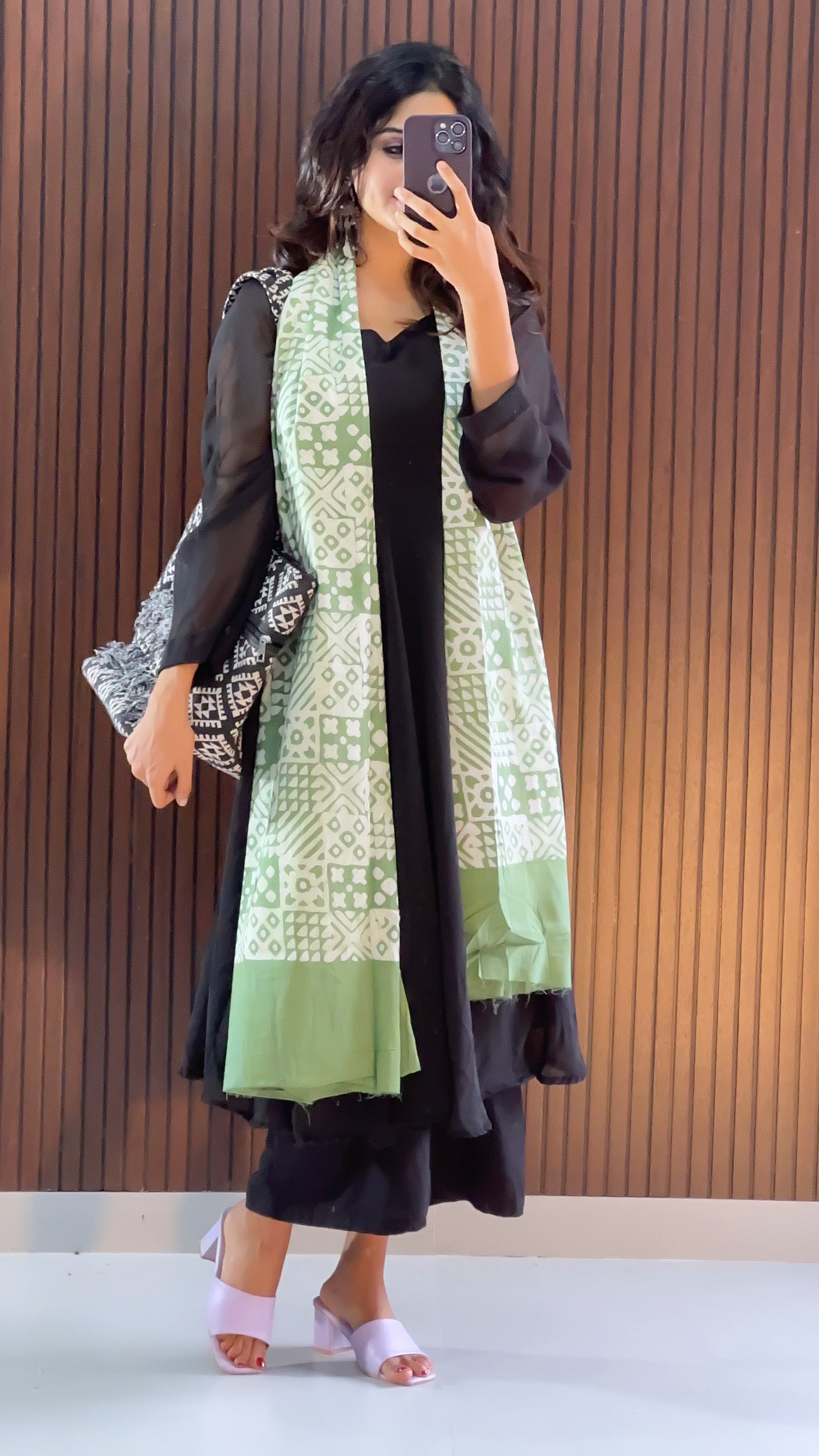 Meher Anarkali Salwar Batik Dupatta set
