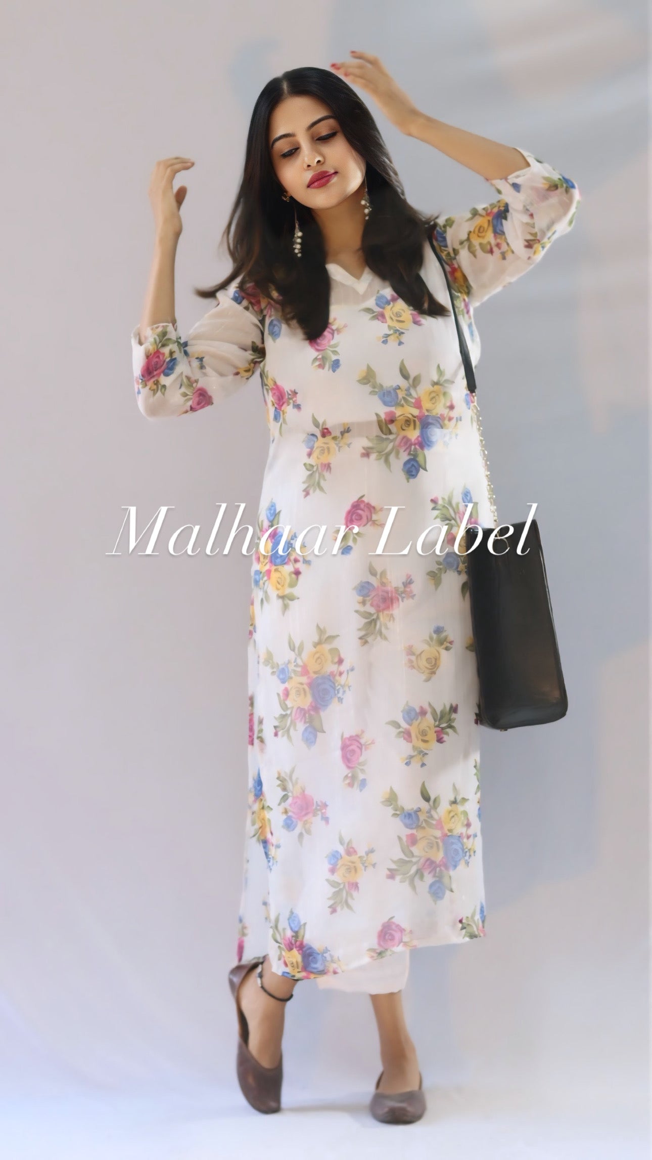 Melow Trendy 3 piece Kurtha Set -Top +Inner + Bottom