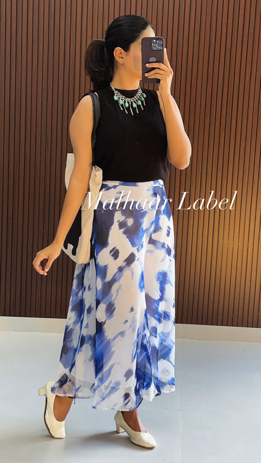 Vihan  Culottes Skirt   and Top Combo