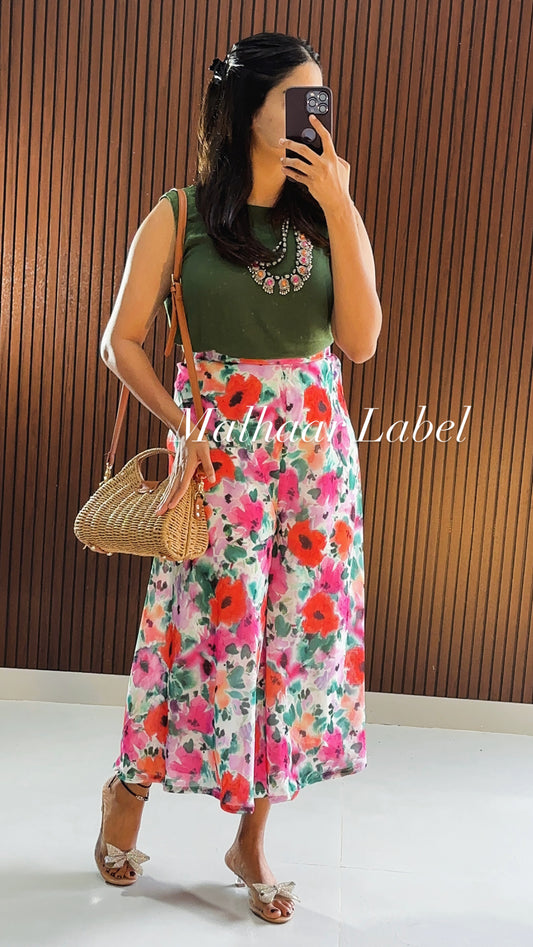 Davino Culottes Skirt   and Top Combo
