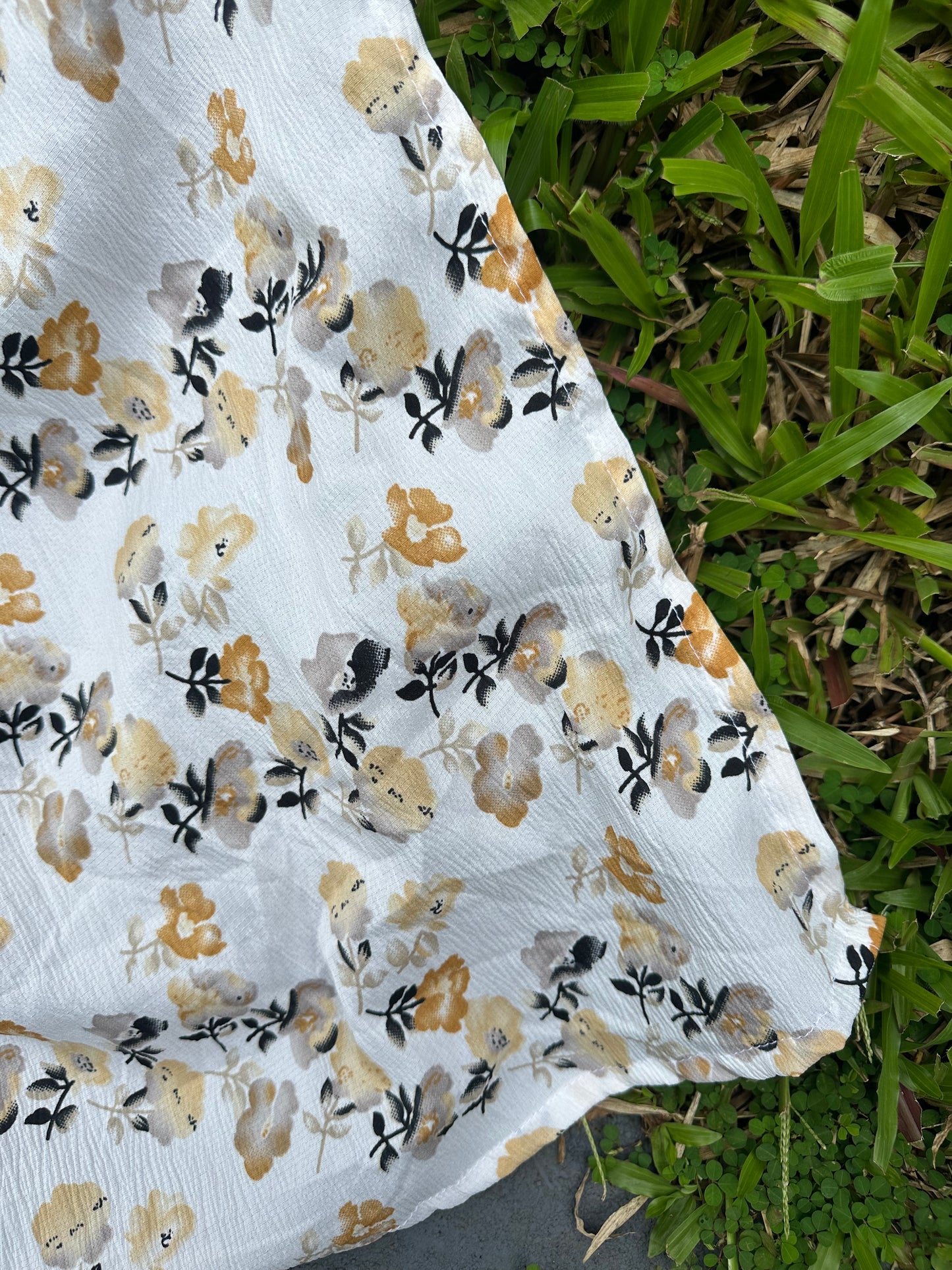 Pastel Yellow Floral Kurti Set
