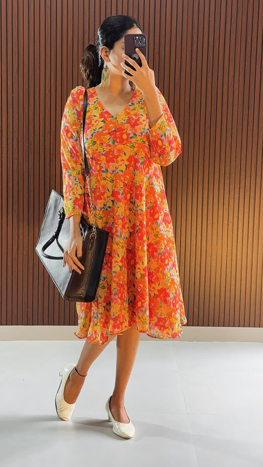 Lazzo Georgette Dress
