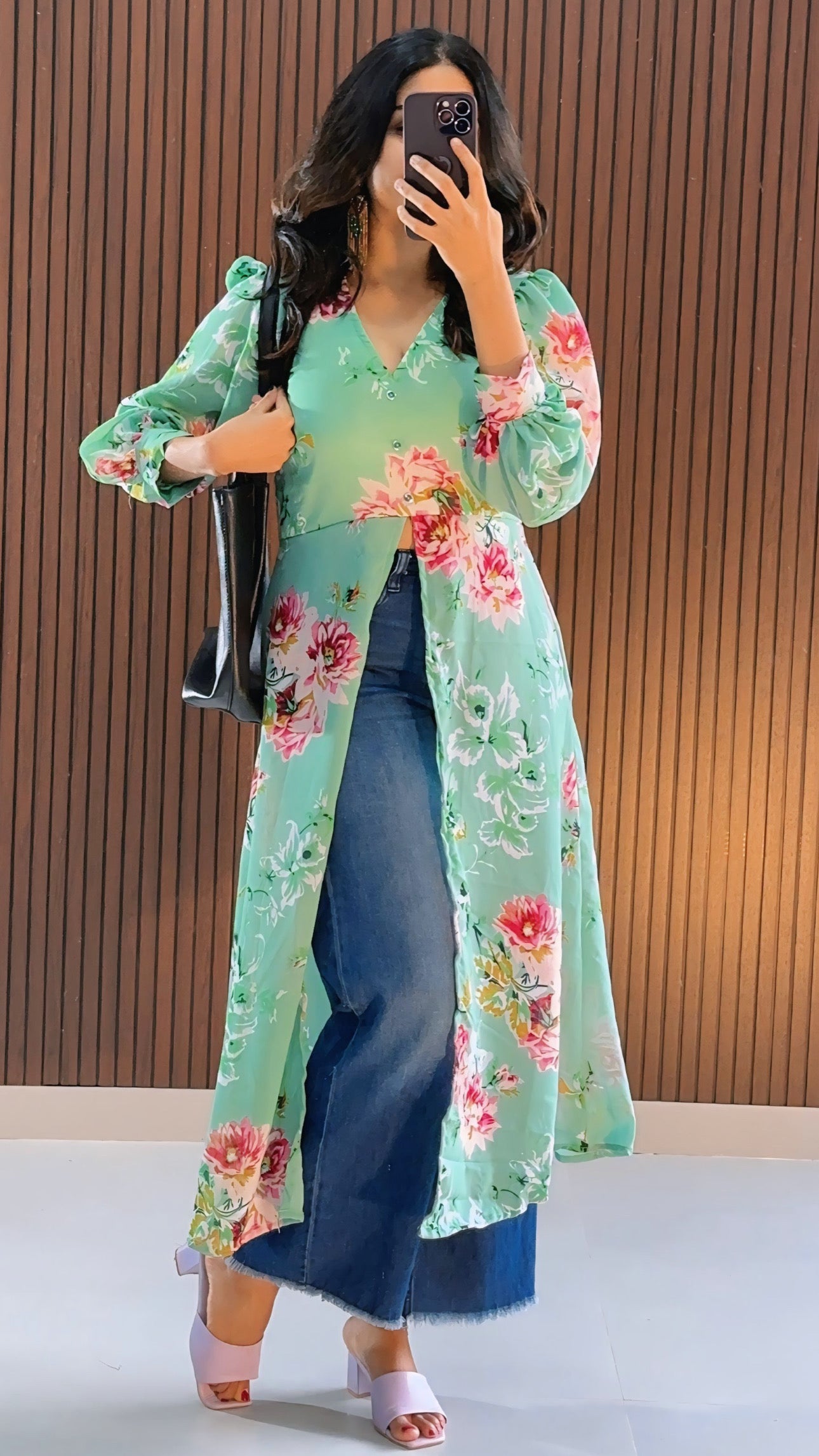 Avanthika  Georgette  Anarkali  Kurti