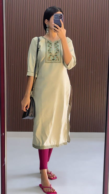 Nehara  Chikankari Casual kurti