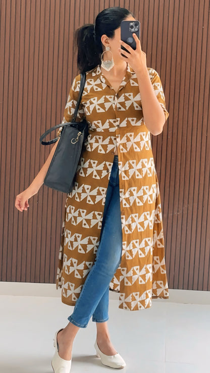 Yamin Shirt Kurti:READY TO SHIP