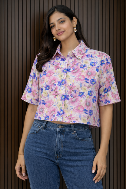 Kerin  Crop Shirt