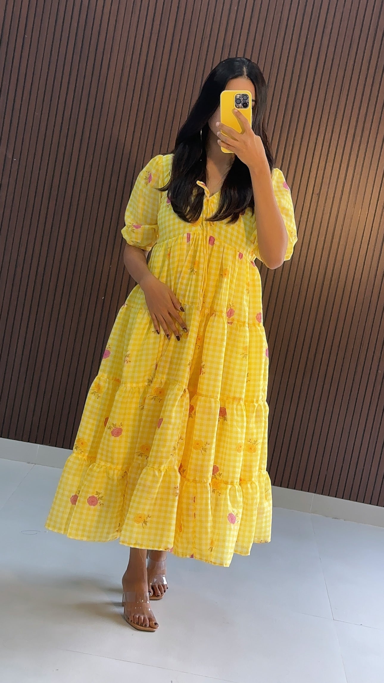 Reuel  Chanderi printed Kurti Dress