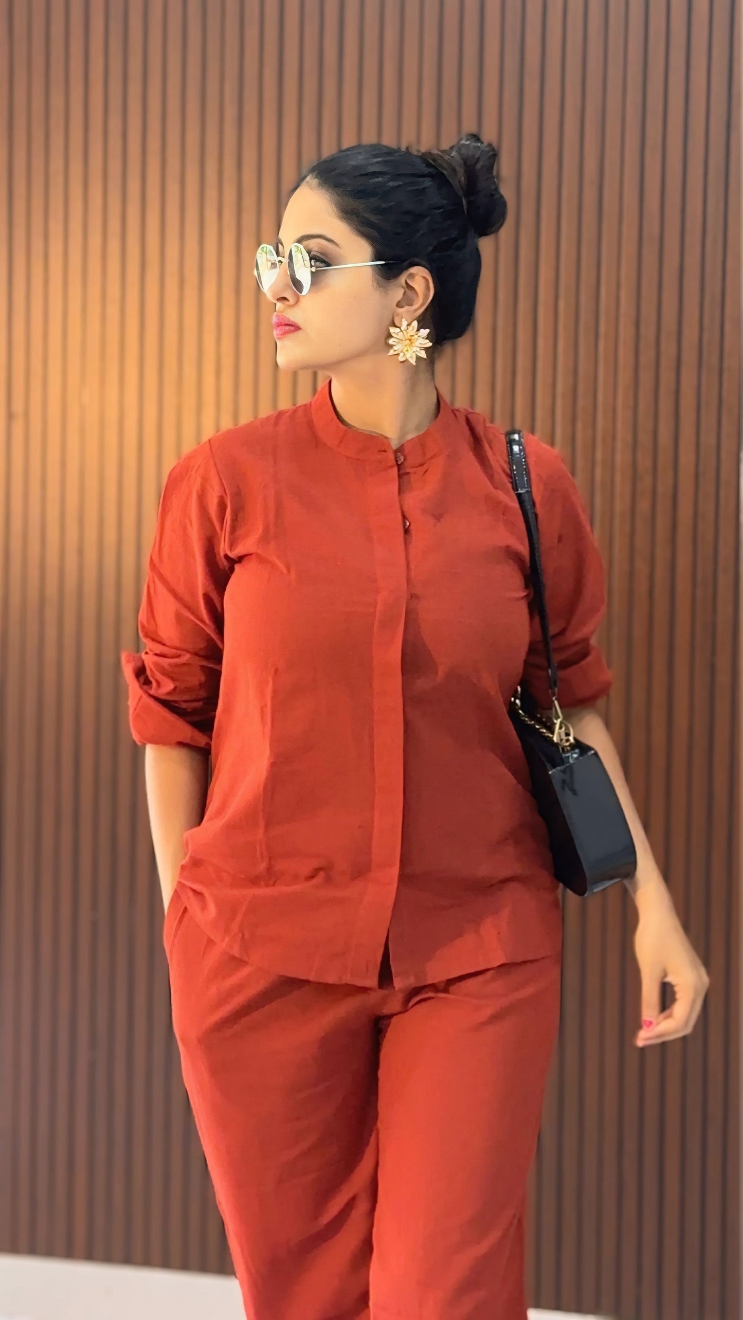 Dein  Linen Blend Co ord set: Ready Ship