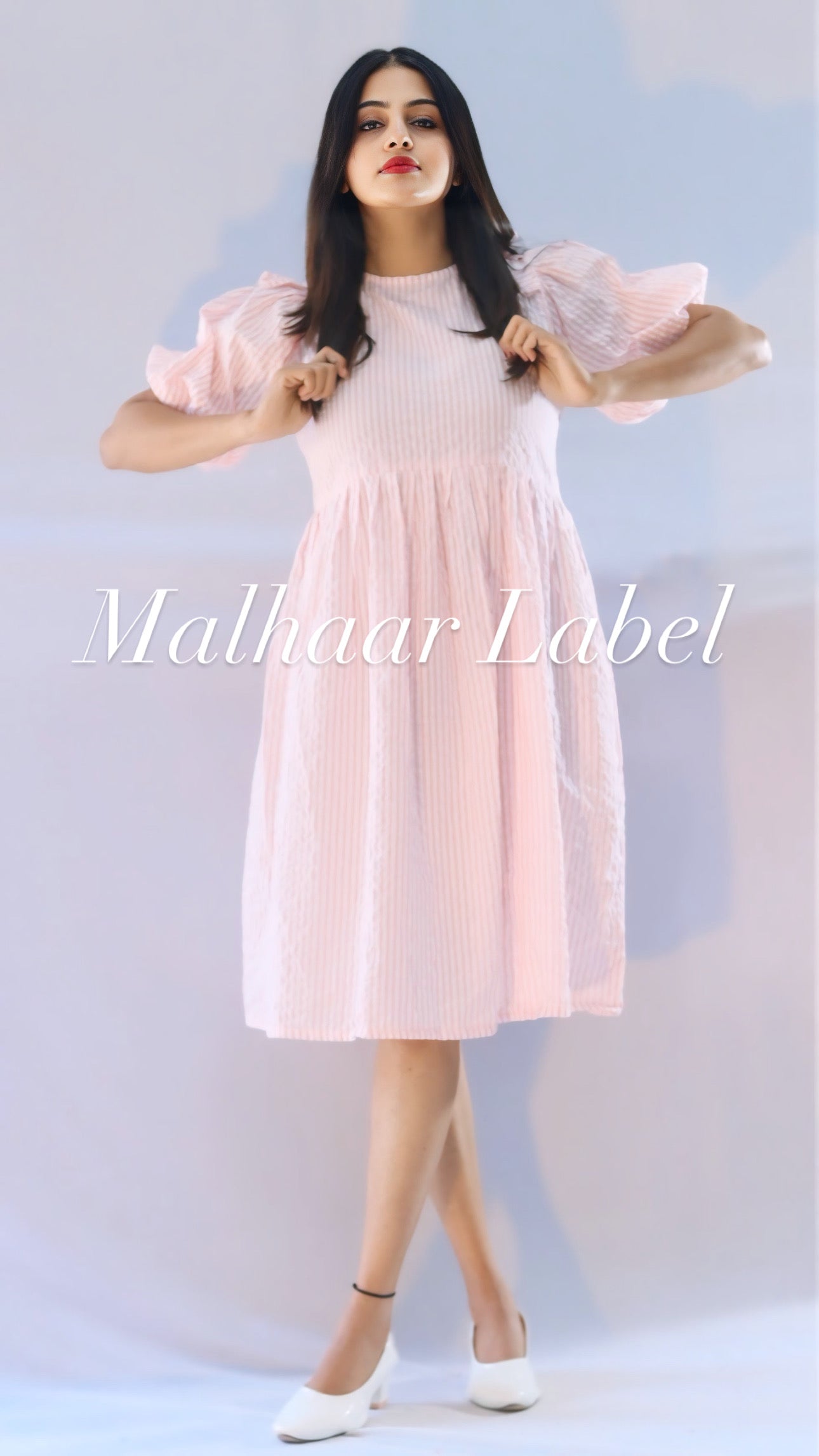 Mom - Son Combo  pink Dress