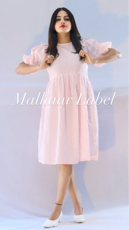 Mom - Son Combo  pink Dress