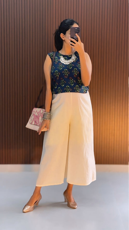 Ozza  Culottes Pant  and Top Combo