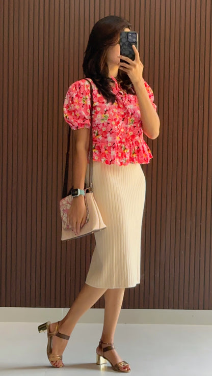 Moi  Skirt and Top Combo