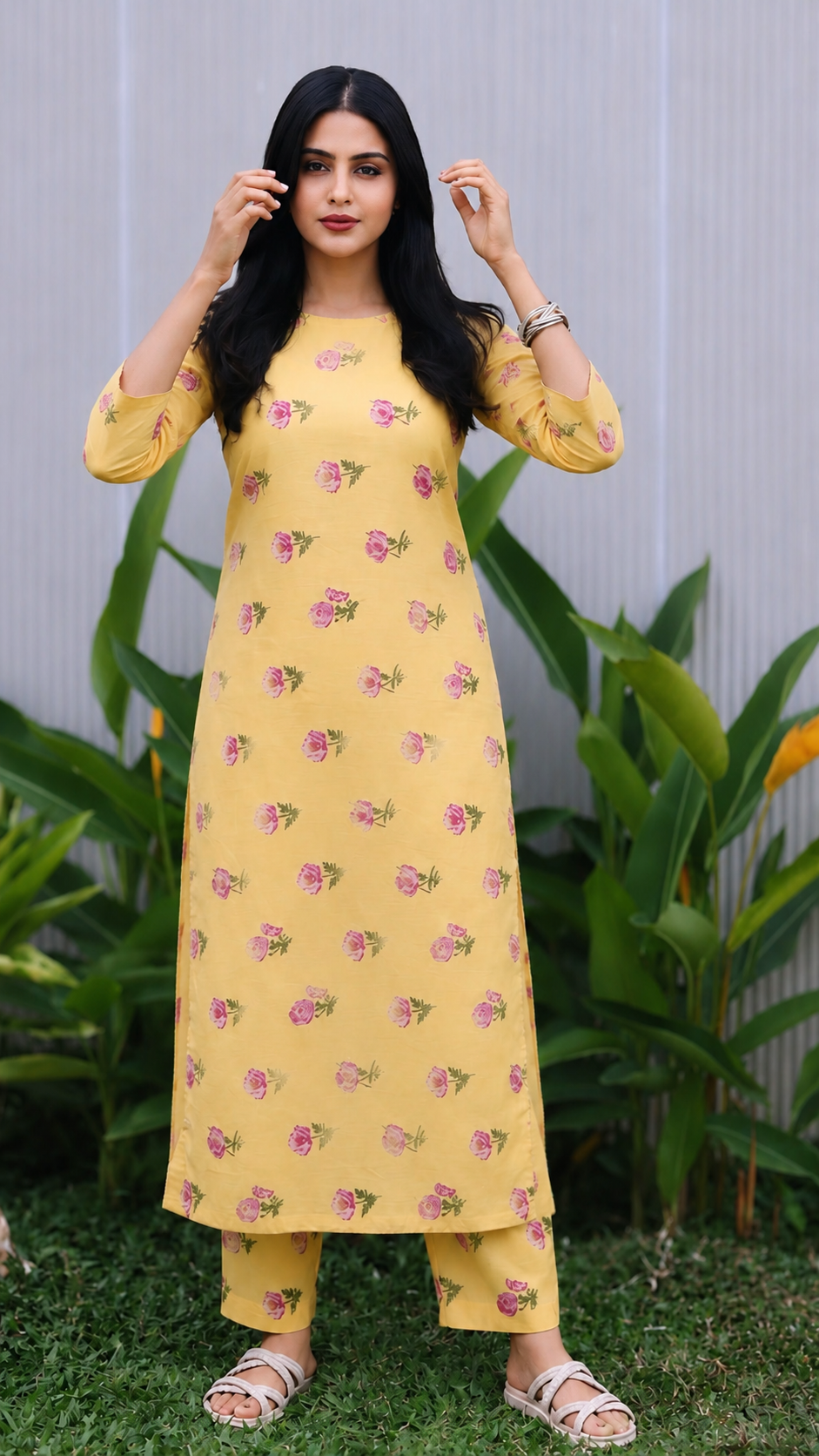 Diya Kurti Co- Ord  Set:Ready to ship