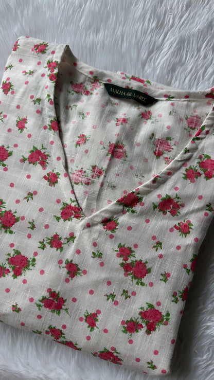 Rita  MUL COTTON   Kurti Co- Ord  Set