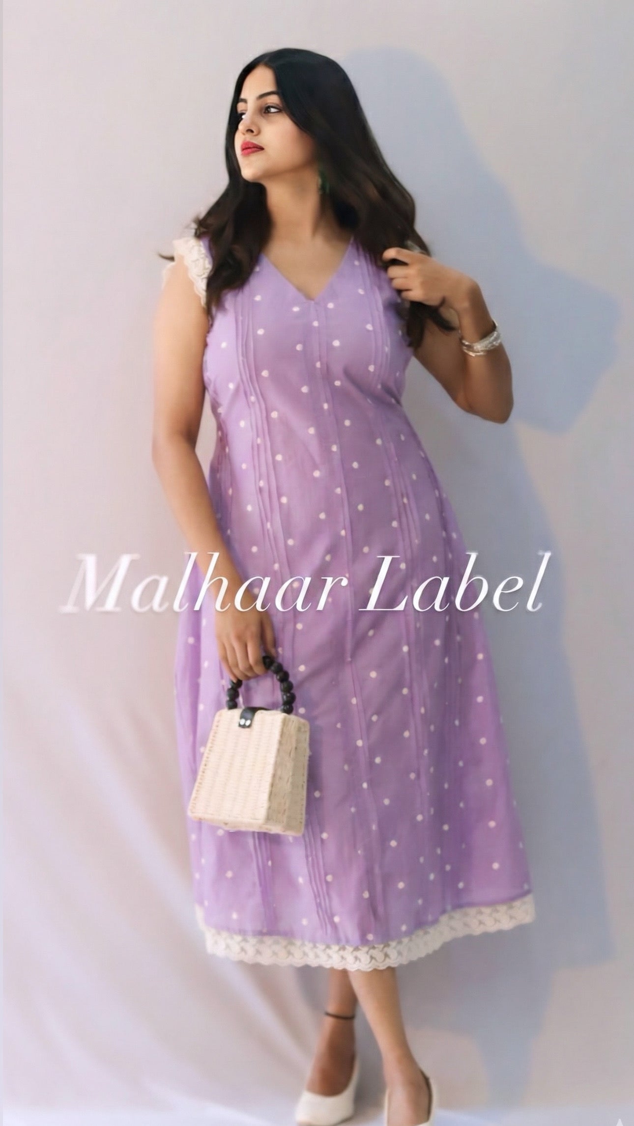 Maya MUL CHANDERI Embroidery Dress – Malhaar Label
