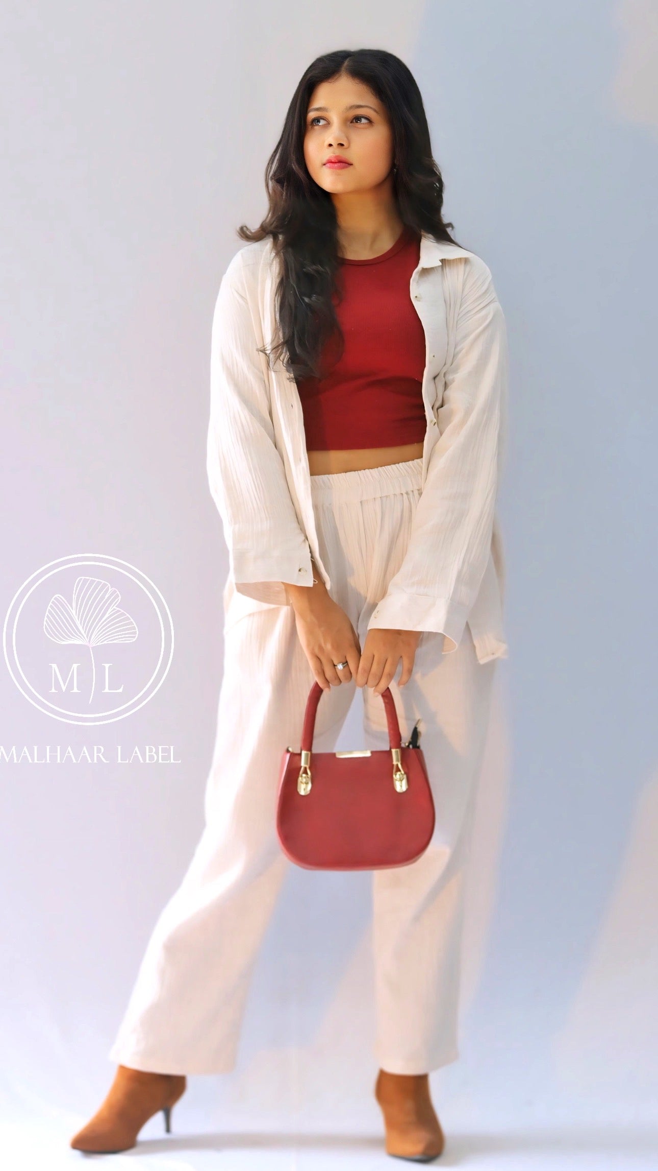 Yardly Cotton  CO -ORD set -cream