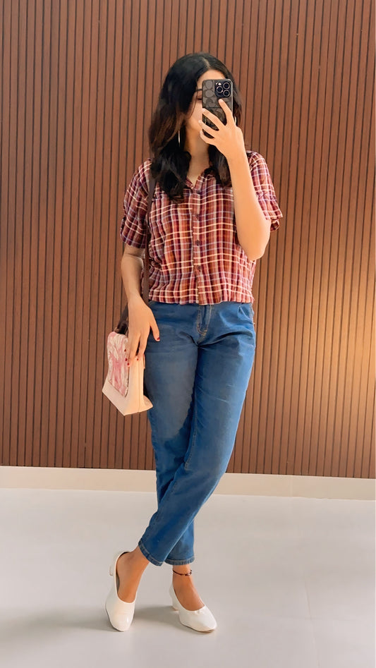 Micah  Crop Shirt