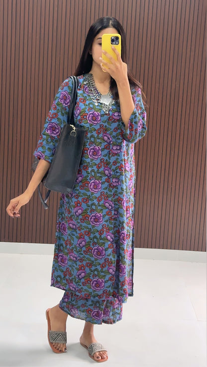 Stella  Kurti Co- Ord  Set :Express Delivery