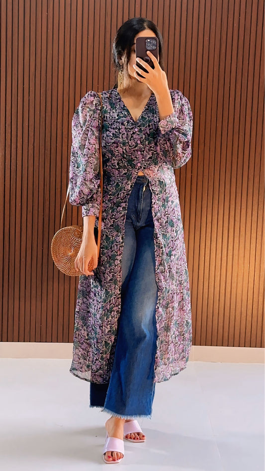 Lavanya Georgette  Anarkali  Kurti
