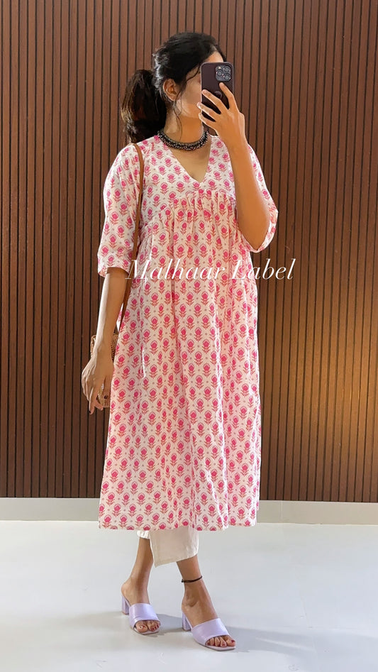 Alia cotton Kurti Co- Ord  Set