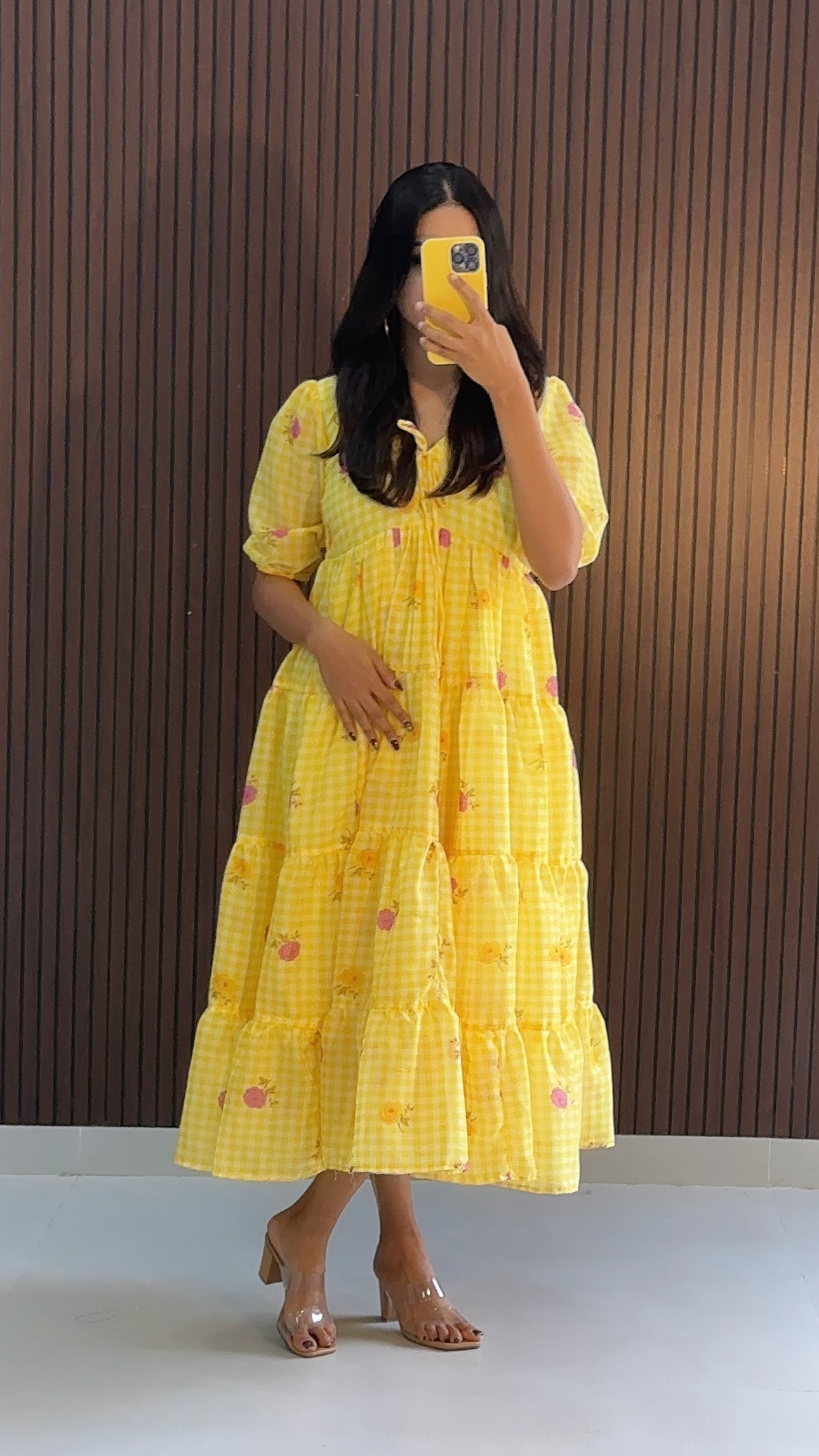 Reuel  Chanderi printed Kurti Dress