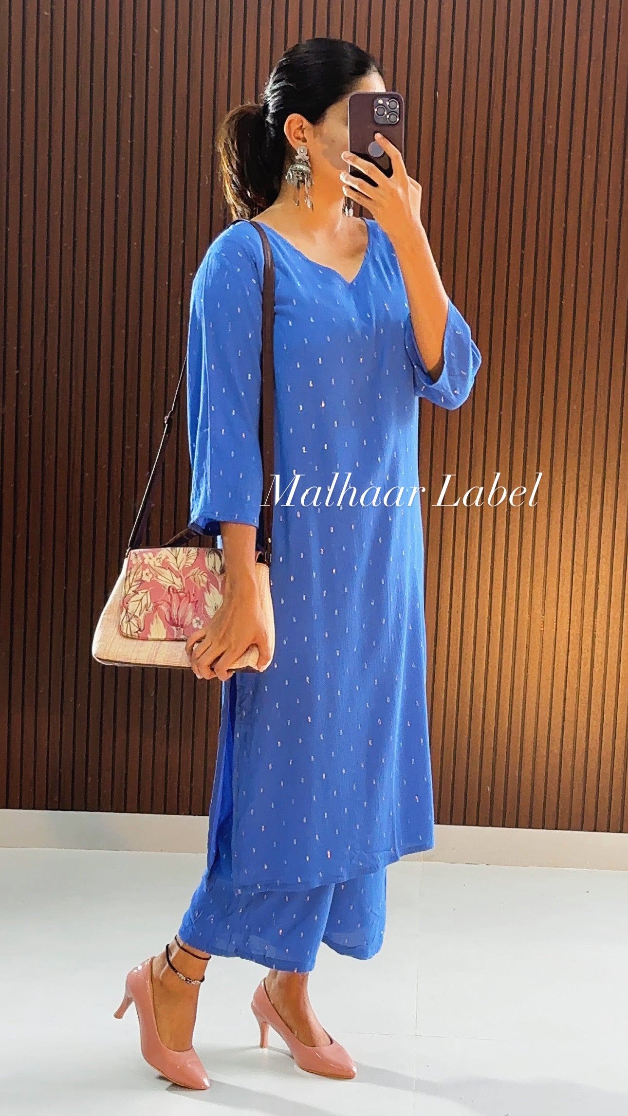 Yorin Lurex  Kurti Co- Ord  Set