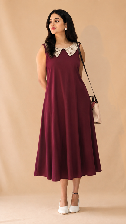 Grape peter pan dress 🔆  Pre order - Sleeves Available
