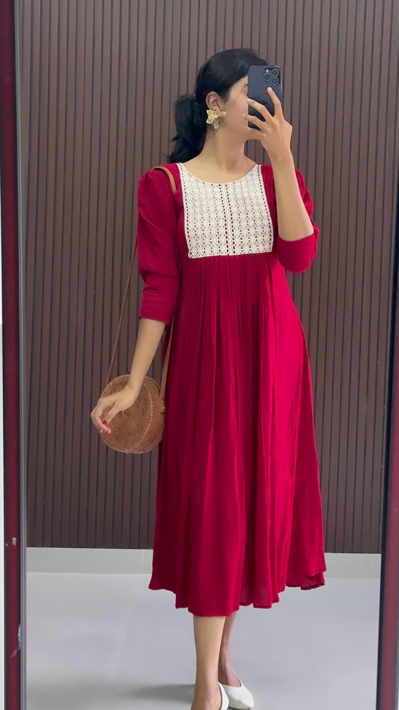 Thing Summer Dress Maroon