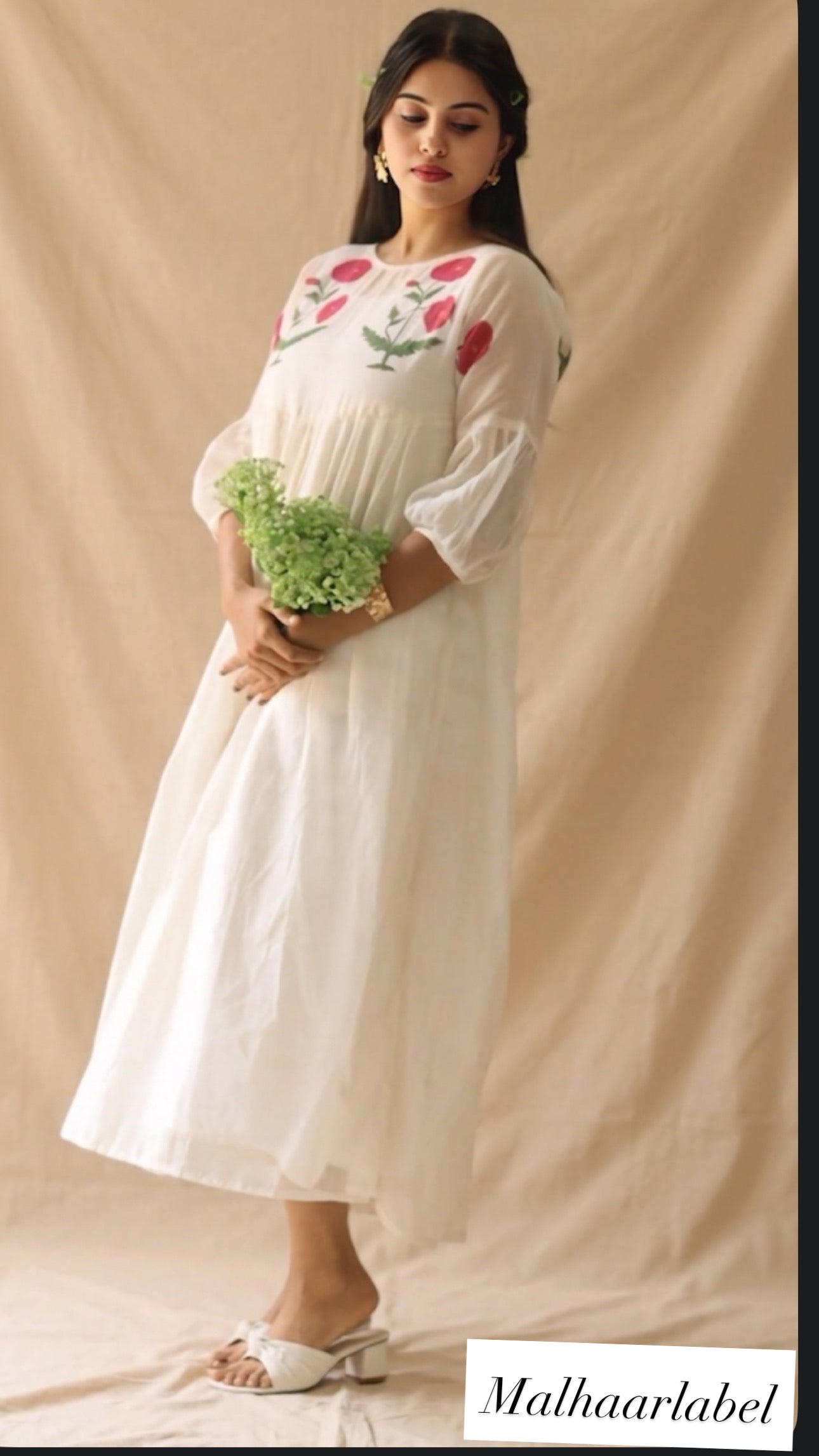 Taniz chanderi Kurti Dress:Ready to ship