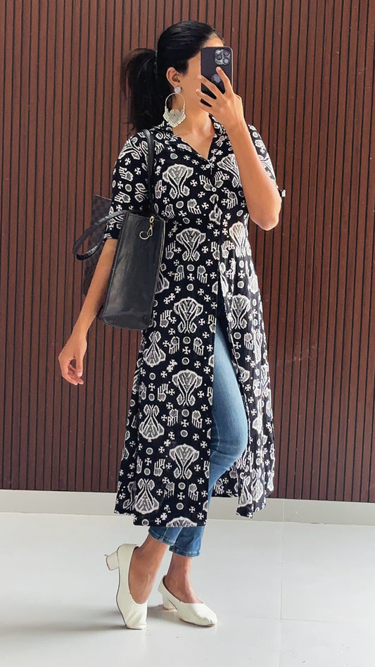 Evaan Shirt Kurti - Pure Jaipur Handblock  Cotton