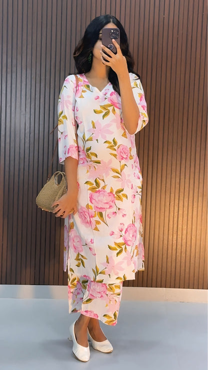 Loona  Kurti Co- Ord  Set