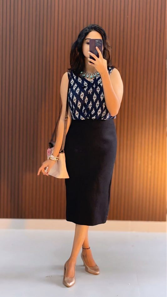 Rolexo   Knitted skirt and Top