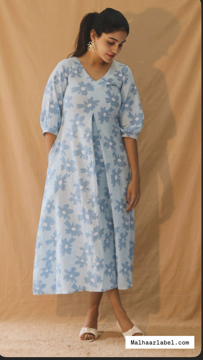 Martha   pure Cotton imported Double Cloth Dress- Ready to Ship