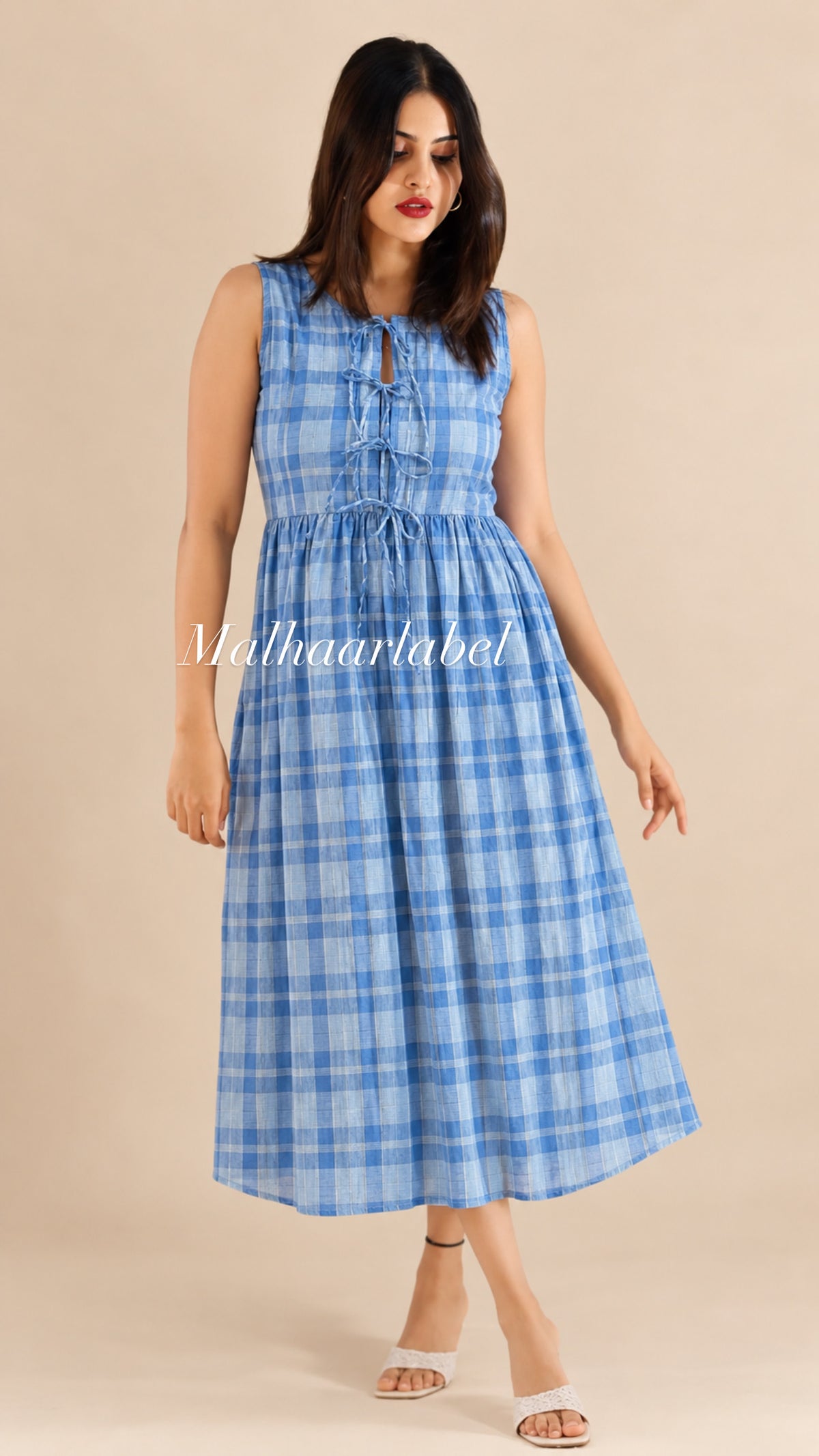 Issa  Dress - summer Strips  :SLEEVES AVALABLE