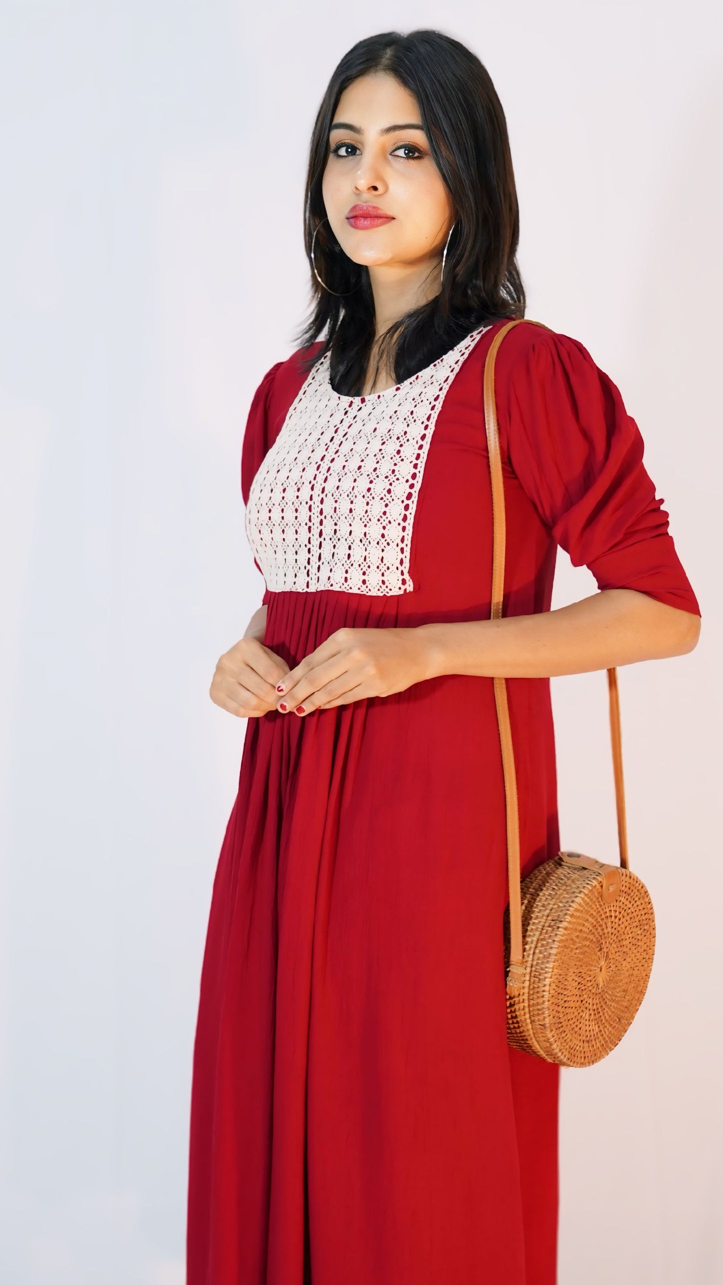 Thing Summer Dress Maroon