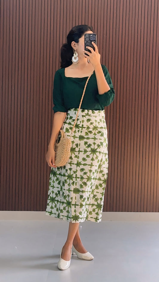 Nixol cotton skirt and Top Combo