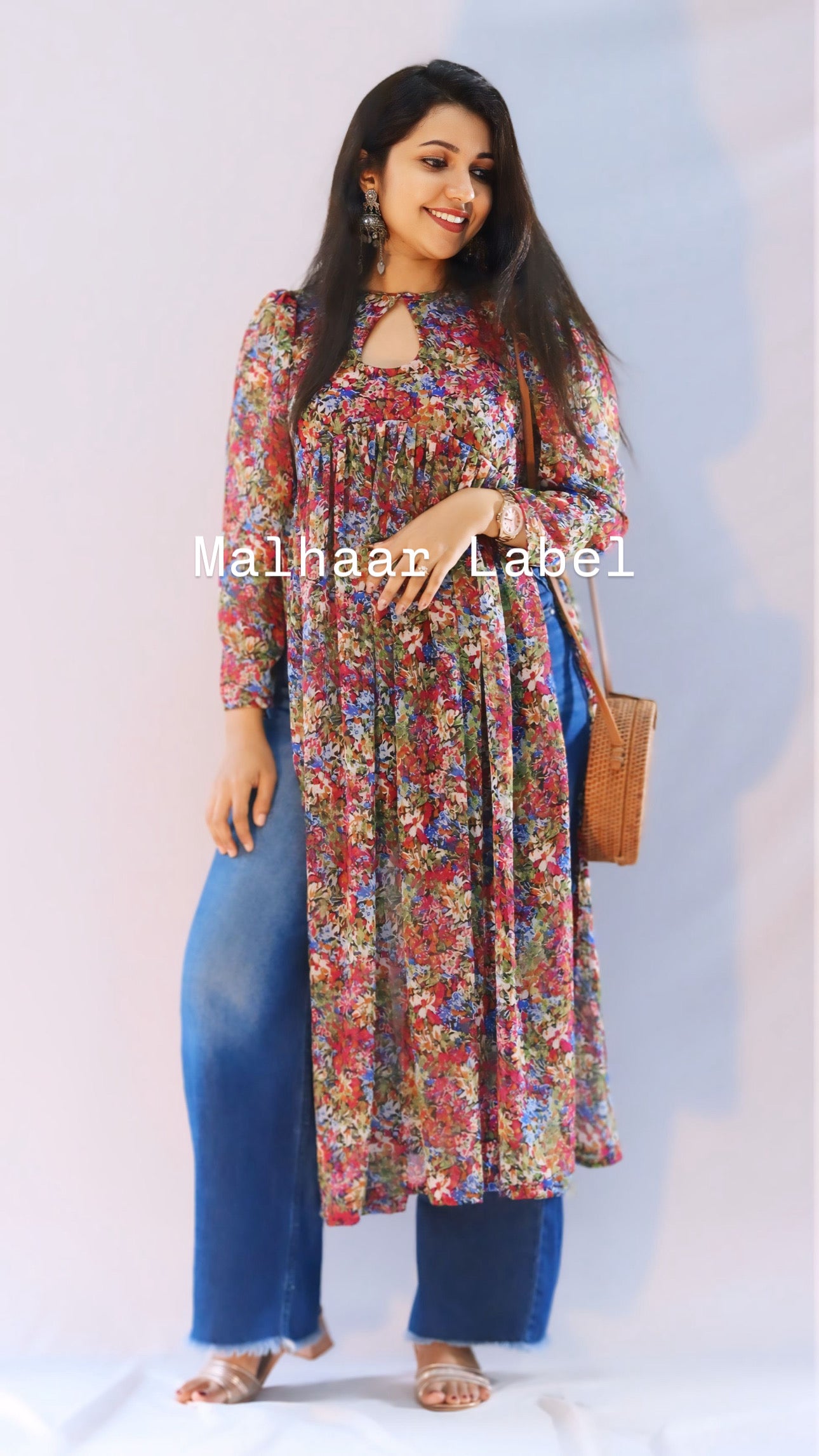 Harani   Georgette  Slit Kurti