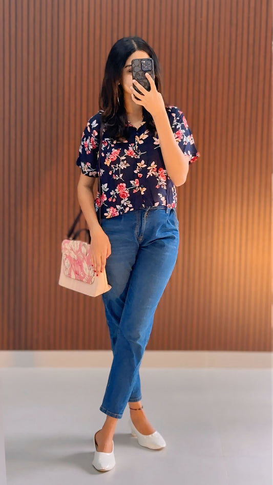 James Crop Shirt