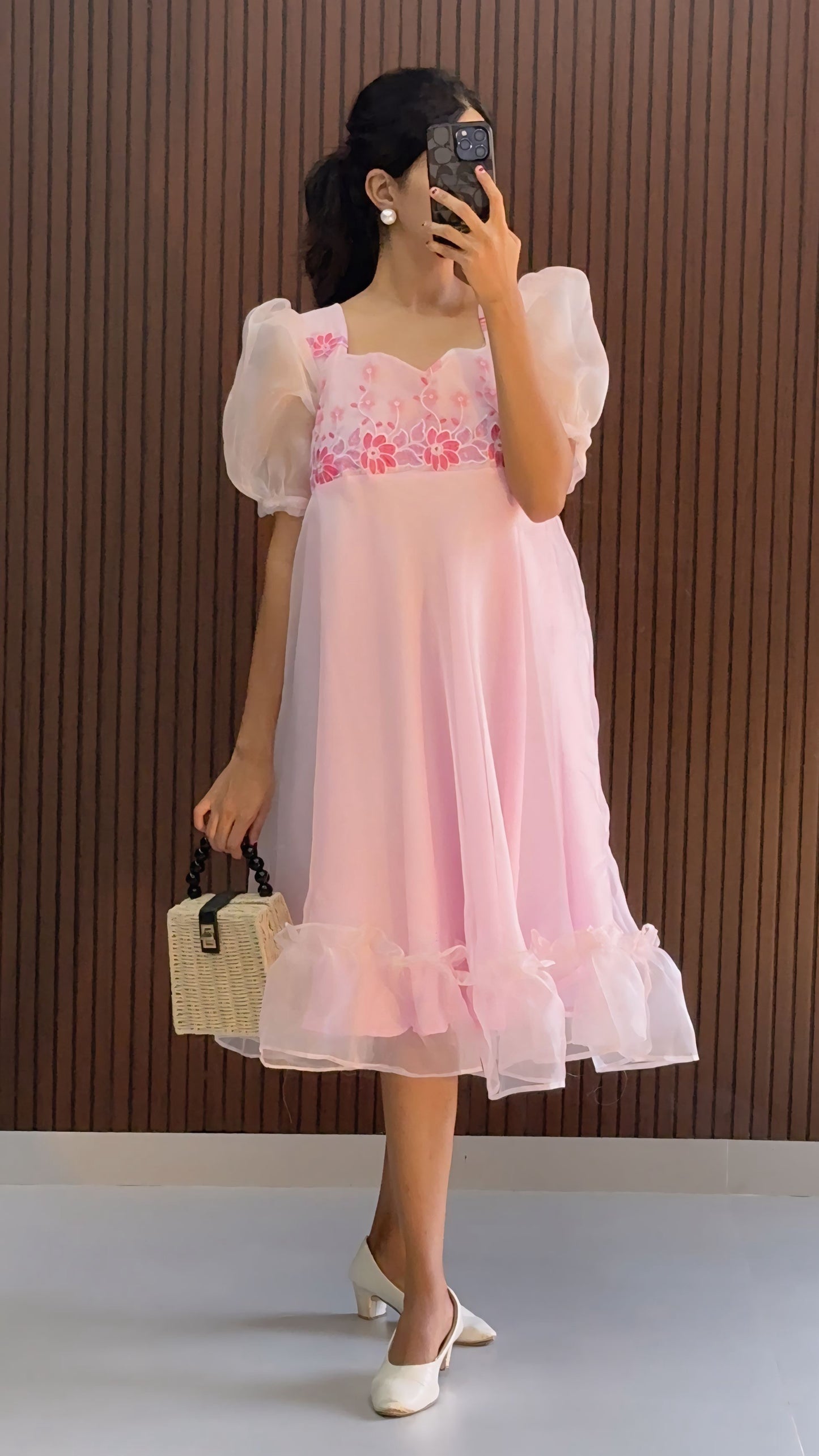 Melore Organza Lace Dress